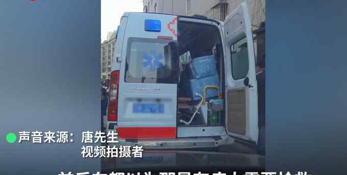 南京一救护车占道搬家致交通堵塞  车厢塞满衣架、椅子…… 警方通报！