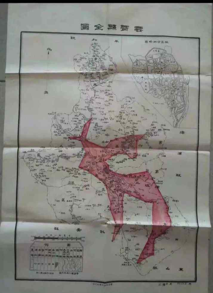 云霄县地图 云霄发现一张66年前云霄县地图