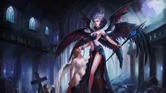 堕落天使路西法图片 堕天使路西法是掌管“傲慢之罪”的恶魔，但她曾经是最美丽的女神