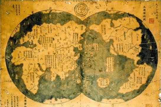 1421中国发现世界 上海发现明朝世界地图，比麦哲伦早了上百年：中国人第一个环球航行？