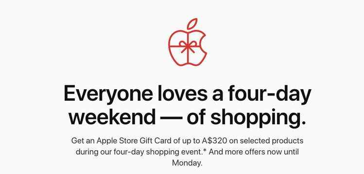 苹果黑色星期五 苹果黑色星期五促销计划公布：新款无缘礼品卡