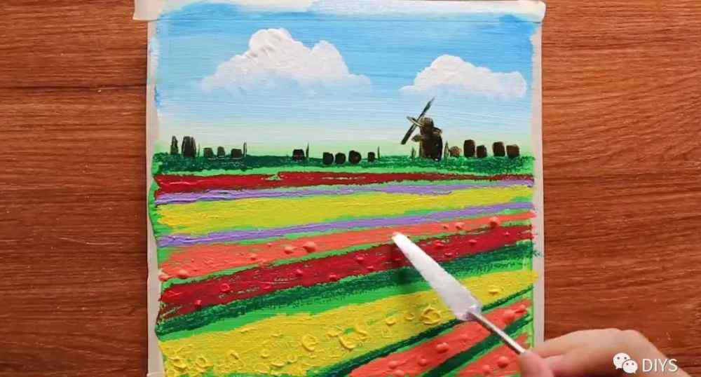 丙烯颜料怎么用 如何用丙烯颜料绘画田园风景，步骤详细又简单，艺术感十足