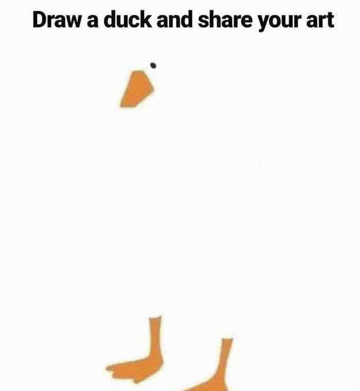 画鸭子 最近很火的“画鸭子挑战”，第一幅就喷了！