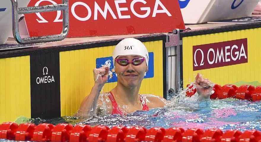 刘湘夺冠 又破纪录了！冠军游泳系列赛，刘湘50仰破赛会纪录夺冠