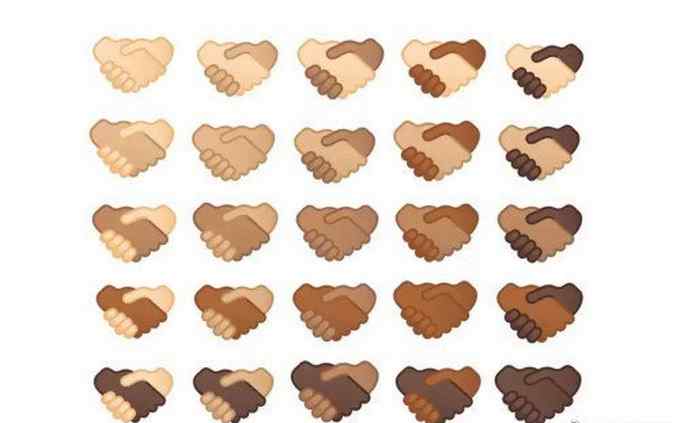 Emoji将更新25种不同肤色握手表情 网友灵魂提问