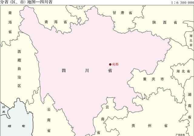 四川省地图 2019新版标准地图--------------四川省地图