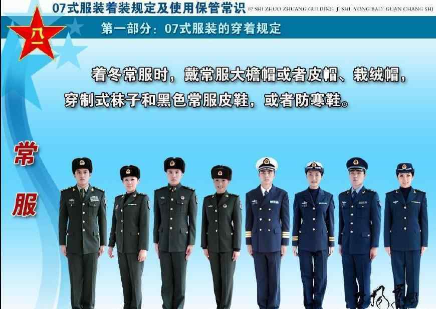 衣服品牌标识大全图解全方位图解07式军服和军服标志服饰