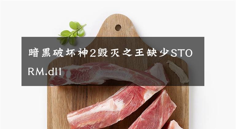暗黑破坏神2毁灭之王缺少STORM.dll