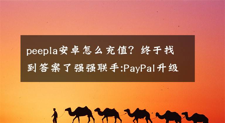peepla安卓怎么充值？终于找到答案了强强联手:PayPal升级 新增Android Pay功能