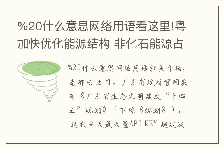 %20什么意思网络用语看这里!粤加快优化能源结构 非化石能源占一次能源消费比重达29%