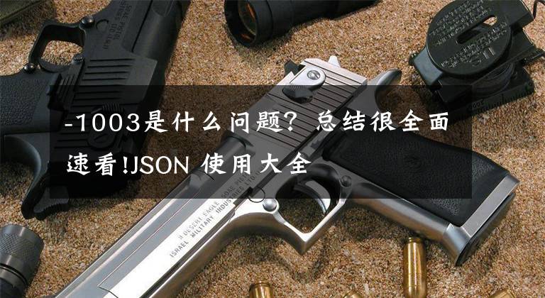 -1003是什么问题？总结很全面速看!JSON 使用大全