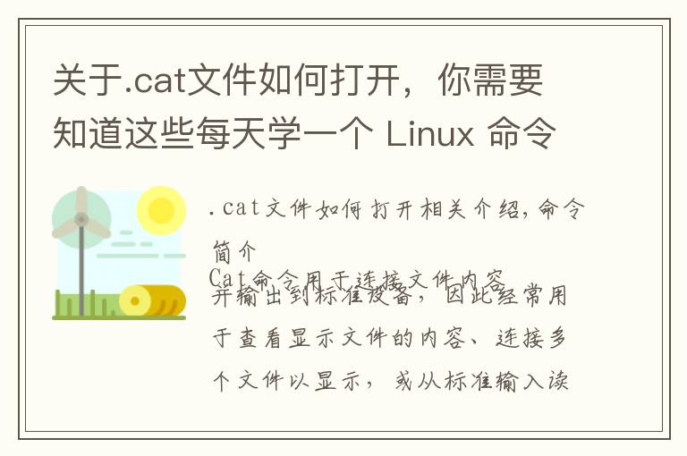 关于.cat文件如何打开，你需要知道这些每天学一个 Linux 命令（14）：cat