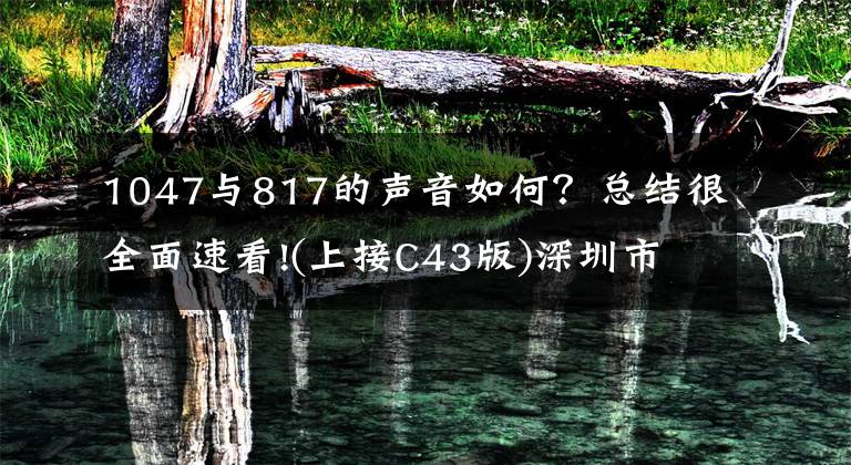 1047与817的声音如何？总结很全面速看!(上接C43版)深圳市易瑞生物技术股份有限公司首次公开发行股票并在创业板上市新股发行公告(下转C45版)
