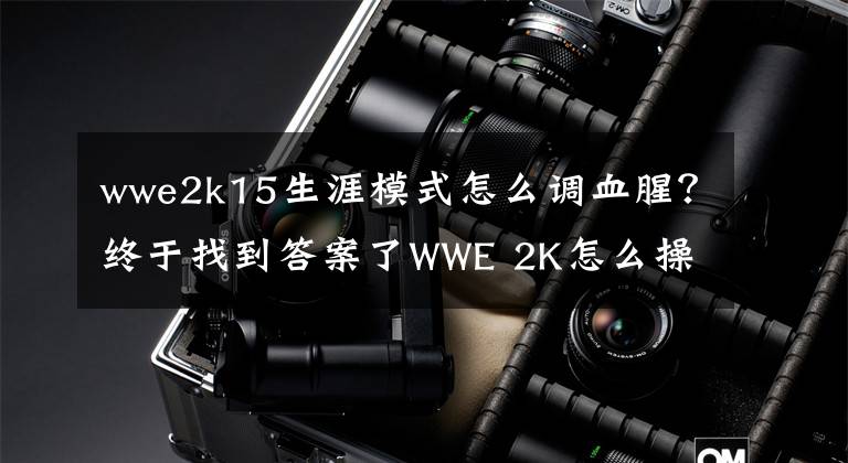 wwe2k15生涯模式怎么调血腥？终于找到答案了WWE 2K怎么操作 WWE 2K操作方法技巧详解