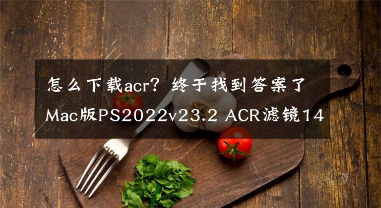 怎么下载acr？终于找到答案了Mac版PS2022v23.2 ACR滤镜14.2破解版下载安装教程