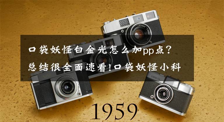 口袋妖怪白金光怎么加pp点？总结很全面速看!口袋妖怪小科普（16)招式学习器