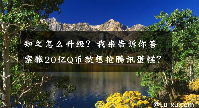 知之怎么升级？我来告诉你答案撒20亿Q币就想抢腾讯蛋糕？没门！盘点2010年那些国内经典端游