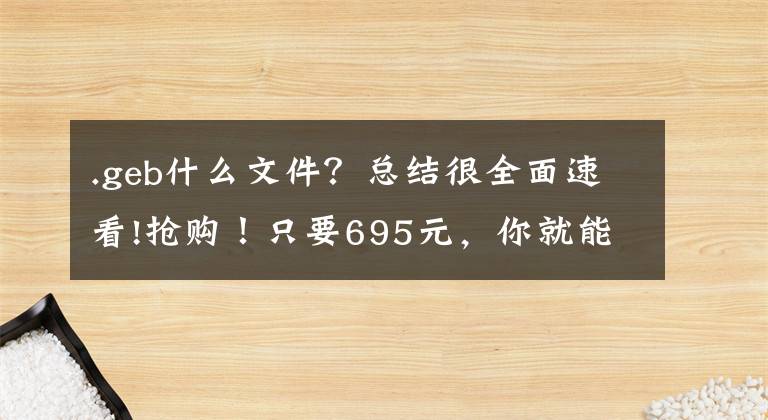 .geb什么文件？总结很全面速看!抢购！只要695元，你就能掌控德国防空系统机密，而且没有密码
