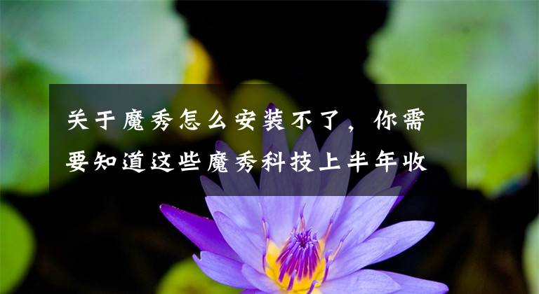 关于魔秀怎么安装不了，你需要知道这些魔秀科技上半年收入多倍增长 迎拐点实现扭亏为盈
