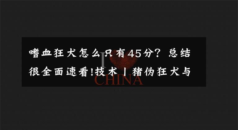 嗜血狂犬怎么只有45分？总结很全面速看!技术丨猪伪狂犬与猪副嗜血杆菌病混感病例的诊治体会