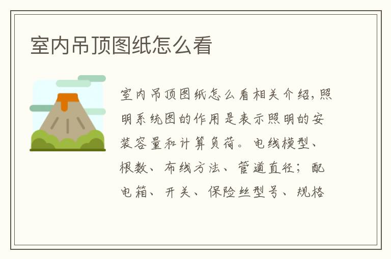 室内吊顶图纸怎么看