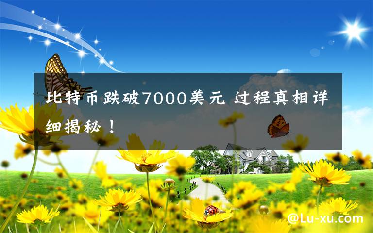 比特币跌破7000美元 过程真相详细揭秘！