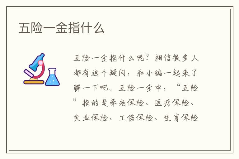 五险一金指什么