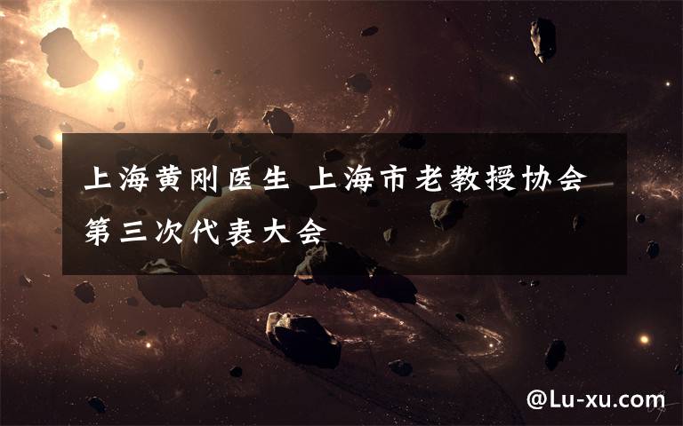上海黄刚医生 上海市老教授协会第三次代表大会