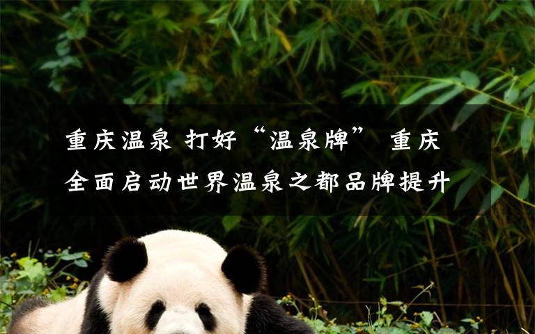 重庆温泉 打好“温泉牌” 重庆全面启动世界温泉之都品牌提升计划