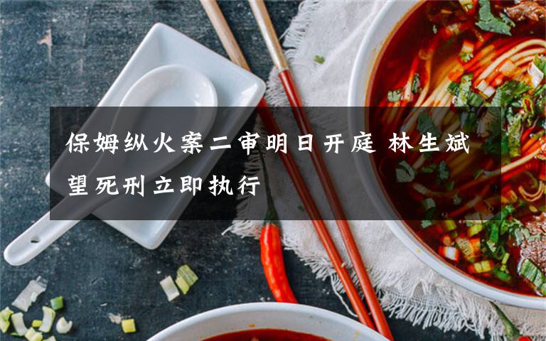 保姆纵火案二审明日开庭 林生斌望死刑立即执行