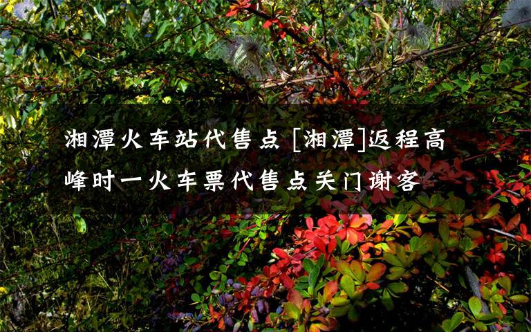 湘潭火车站代售点 [湘潭]返程高峰时一火车票代售点关门谢客