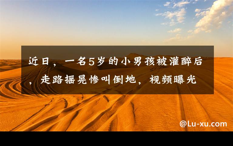 近日，一名5岁的小男孩被灌醉后，走路摇晃惨叫倒地，视频曝光引起警方关注。