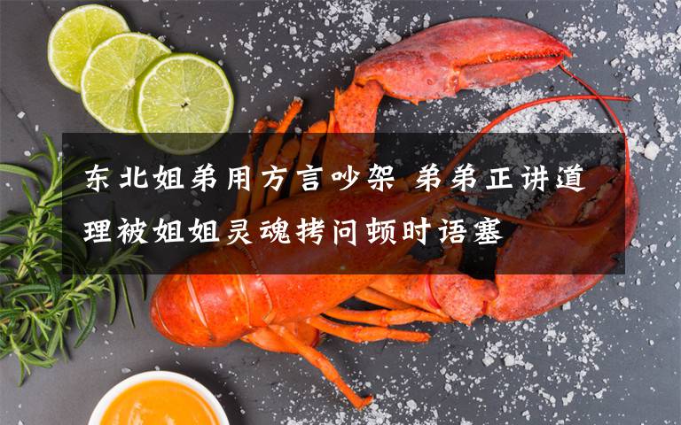 东北姐弟用方言吵架 弟弟正讲道理被姐姐灵魂拷问顿时语塞