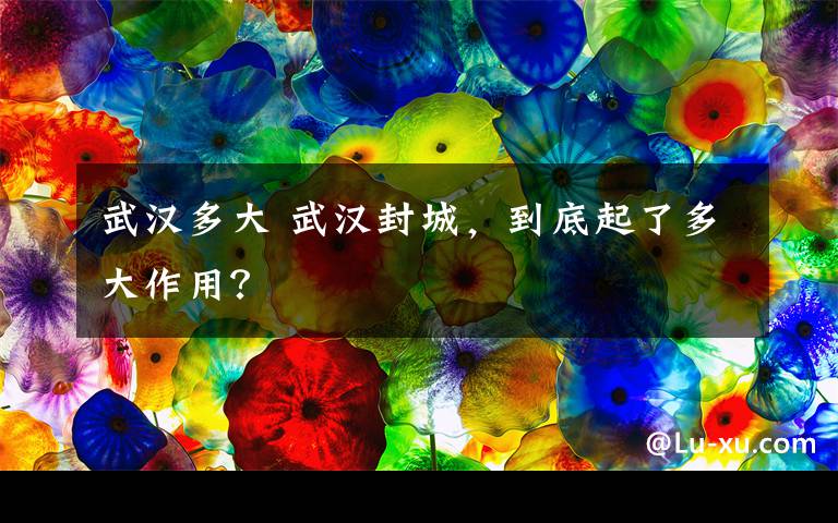 武汉多大 武汉封城，到底起了多大作用？