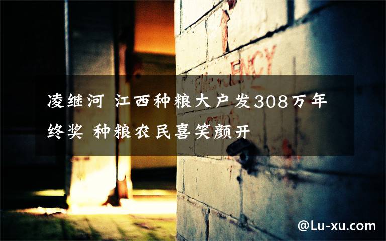 凌继河 江西种粮大户发308万年终奖 种粮农民喜笑颜开