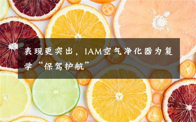 表现更突出，IAM空气净化器为复学“保驾护航”