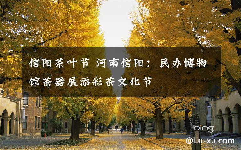 信阳茶叶节 河南信阳：民办博物馆茶器展添彩茶文化节