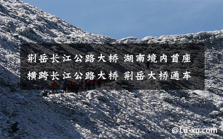 荆岳长江公路大桥 湖南境内首座横跨长江公路大桥 荆岳大桥通车