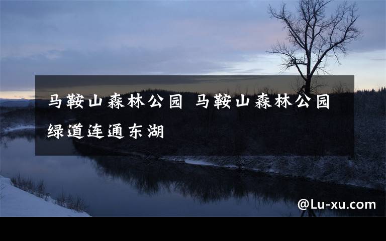 马鞍山森林公园 马鞍山森林公园绿道连通东湖