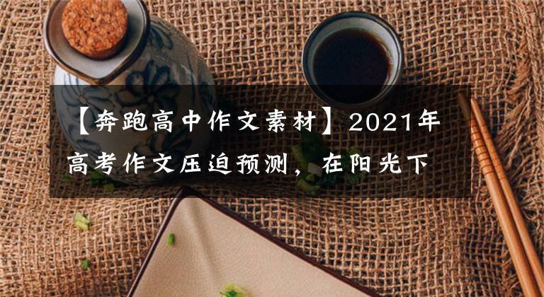 【奔跑高中作文素材】2021年高考作文压迫预测，在阳光下也要保持跑步的姿势。