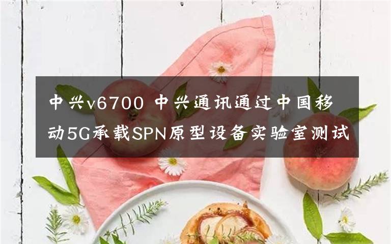 中兴v6700 中兴通讯通过中国移动5G承载SPN原型设备实验室测试