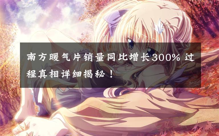 南方暖气片销量同比增长300% 过程真相详细揭秘！