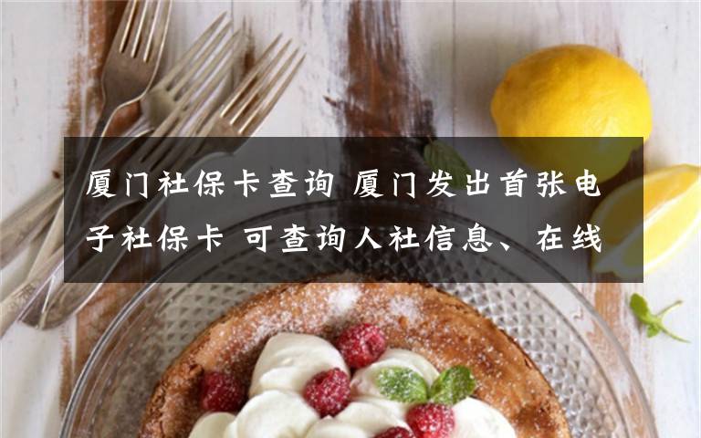 厦门社保卡查询 厦门发出首张电子社保卡 可查询人社信息、在线办理多项业务