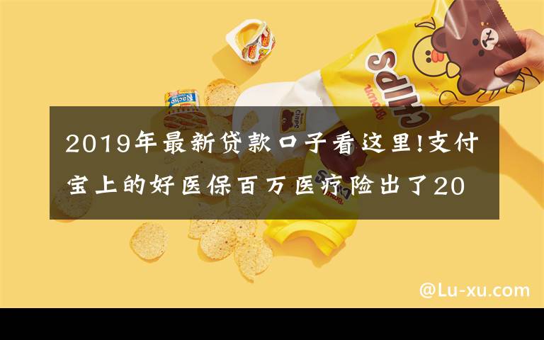 2019年最新贷款口子看这里!支付宝上的好医保百万医疗险出了2019版了，值得买吗？
