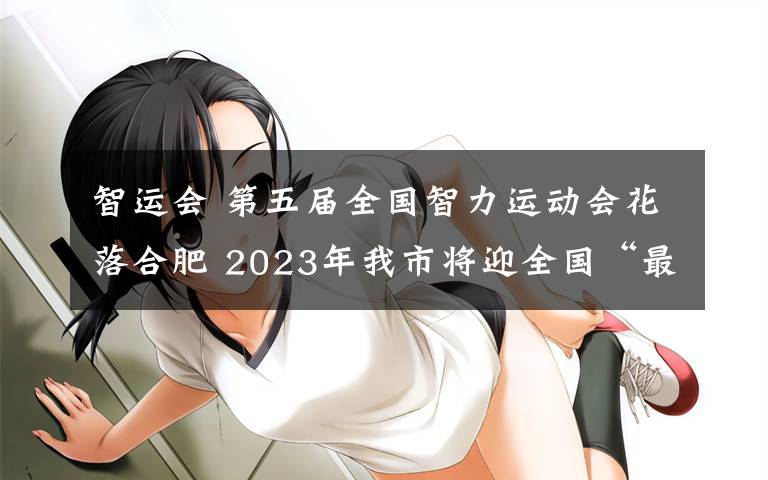 智运会 第五届全国智力运动会花落合肥 2023年我市将迎全国“最强大脑”