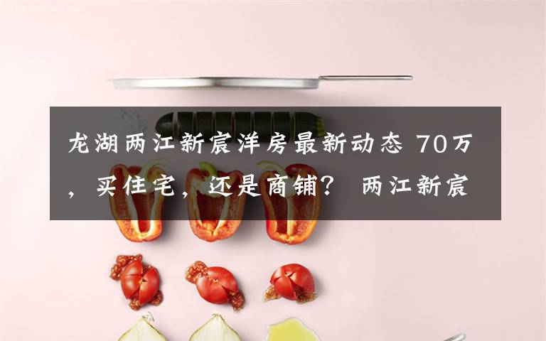 龙湖两江新宸洋房最新动态 70万，买住宅，还是商铺？ 两江新宸“欢乐金街”： 抢占礼嘉商圈投资第一桶金