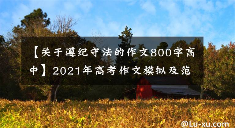 【关于遵纪守法的作文800字高中】2021年高考作文模拟及范文：抵制HM理性爱国。