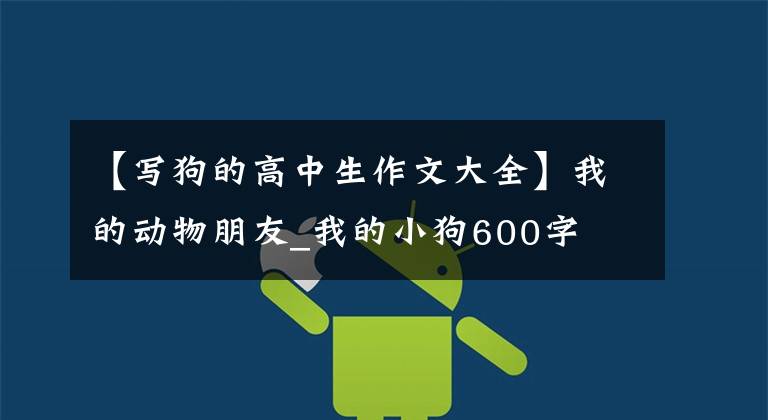 【写狗的高中生作文大全】我的动物朋友_我的小狗600字