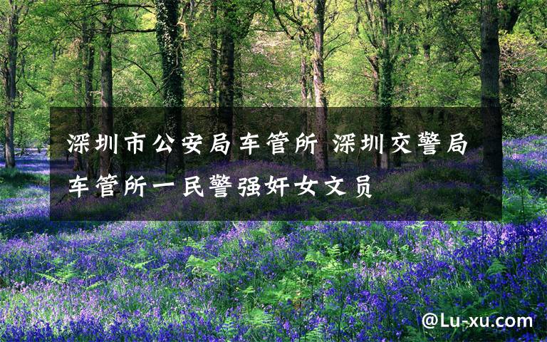深圳市公安局车管所 深圳交警局车管所一民警强奸女文员