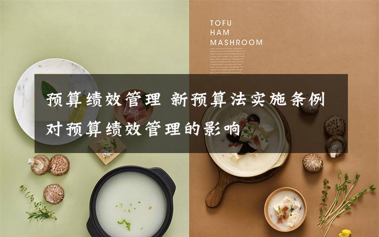 预算绩效管理 新预算法实施条例对预算绩效管理的影响